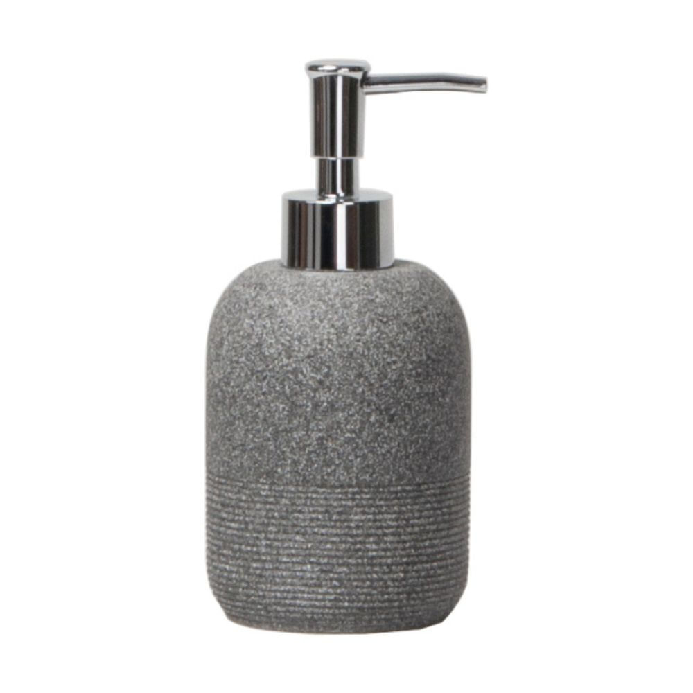 Porta Sabonete Líquido Cinza Cimento Texturizado Coisas e Coisinhas